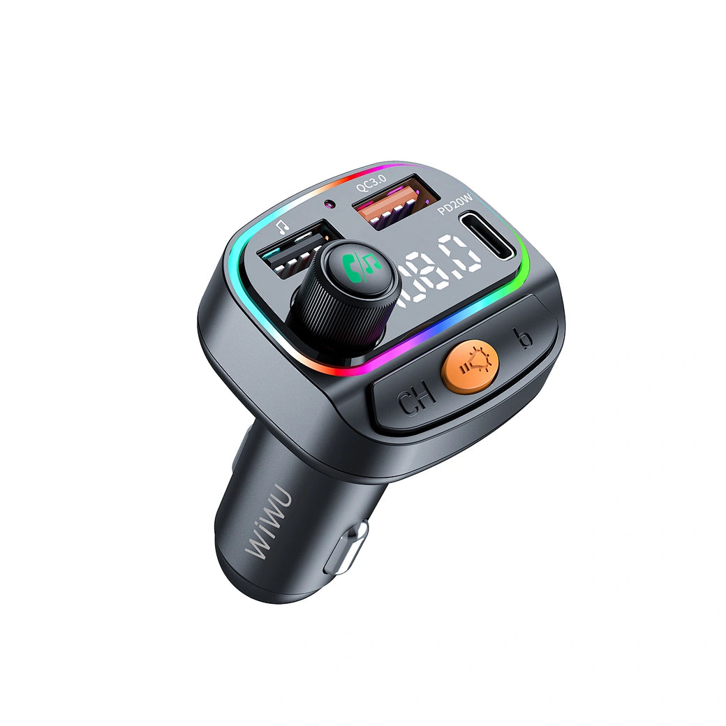 transmetteur bluetooth voiture wiwu wi qc031 chargeur usb double tunisie