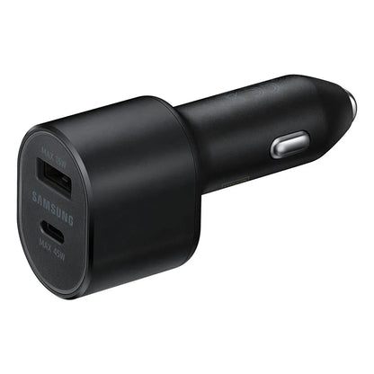 Samsung 45W PD 15W USB + 45W Type-C Dual Super Fast Car Charger with Cable