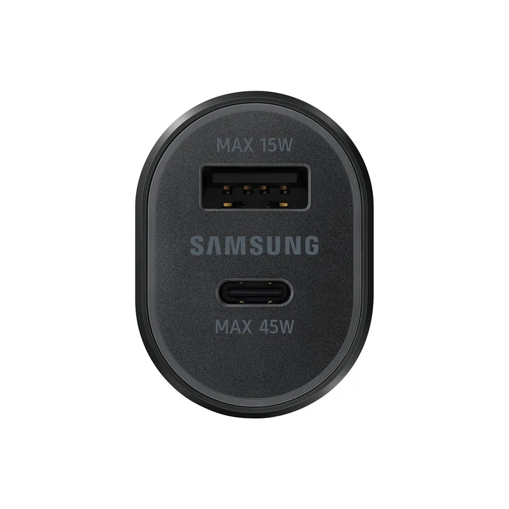 Samsung 45W PD 15W USB + 45W Type-C Dual Super Fast Car Charger with Cable