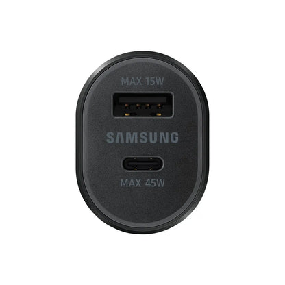 Samsung 45W PD 15W USB + 45W Type-C Dual Super Fast Car Charger with Cable