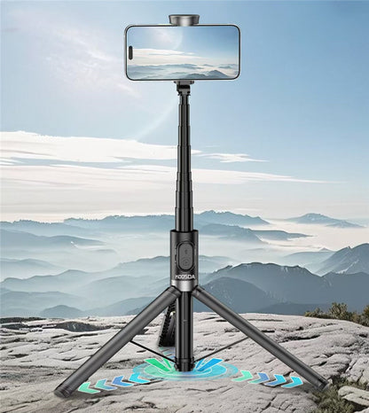 KS-L22 1.7M Auto-Open Anti-Shake All-in-One Tripod & Selfie Stick for Smartphones
