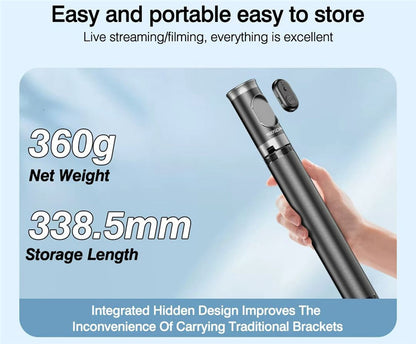 KS-L22 1.7M Auto-Open Anti-Shake All-in-One Tripod & Selfie Stick for Smartphones