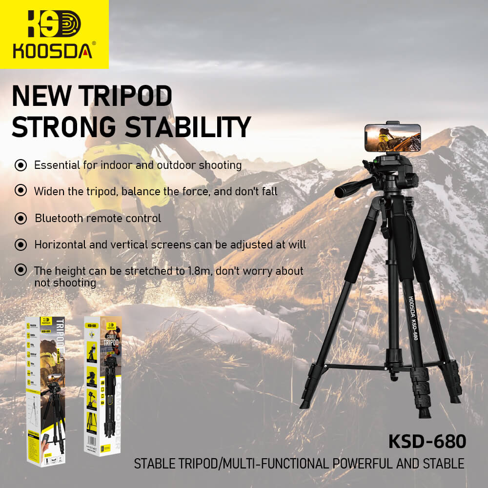 KSD-680 1.8M Stable Tripod/Multi-Functional Powerful And Stable