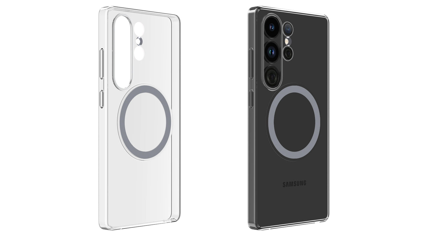 Coque clear case avec anneau magnétique Galaxy S25 Ultra