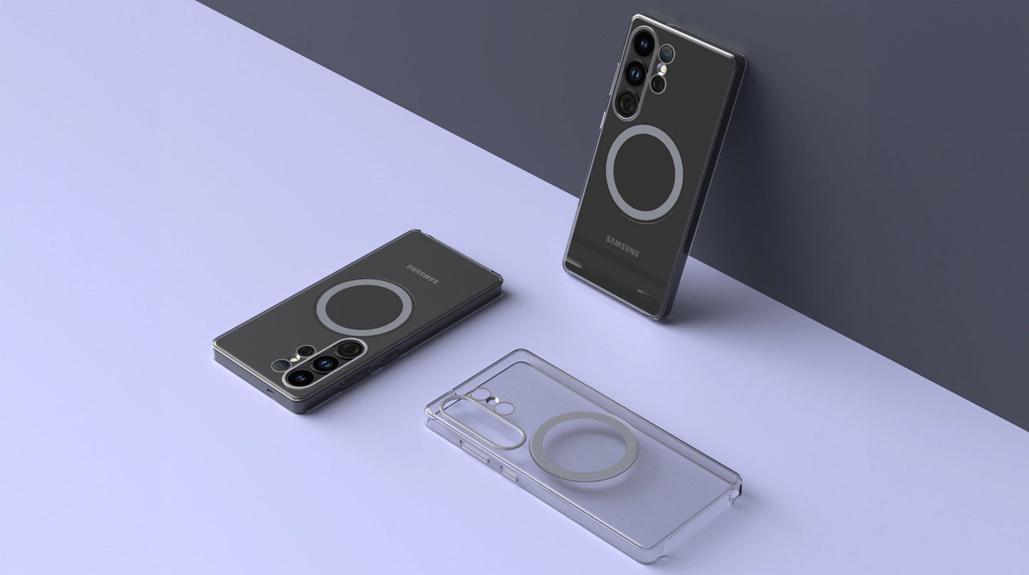 Cache Samsung Transparent Silver MagSafe - Galaxy S25 Ultra