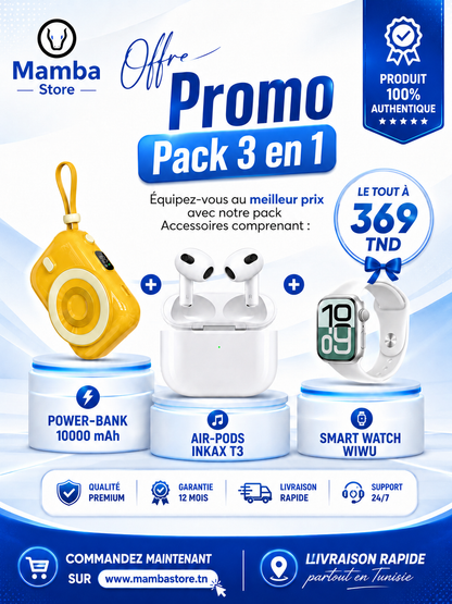OFFRE SPÉCIALE MAMBA STORE ( Pack 3 en 1 )