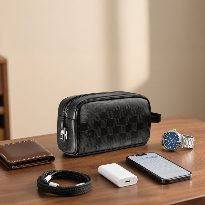 WiWU Phantom Fingerprint Lock Pouch – Sac Sécurisé avec Verrouillage par Empreinte Digitale