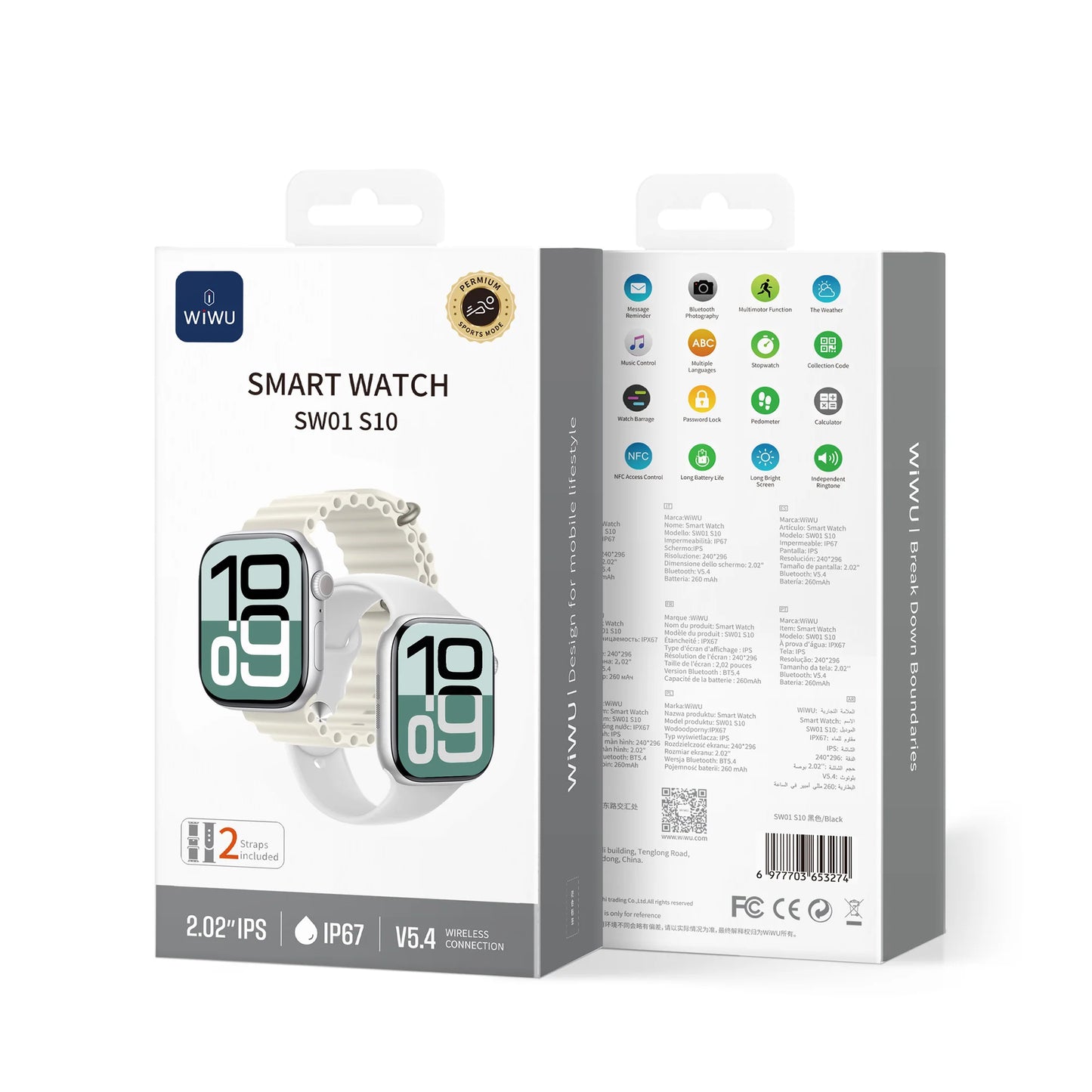 WiWU Smart Watch SW01 S10