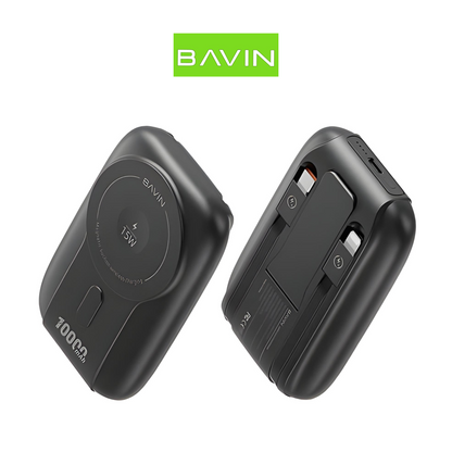 power bank Bavin 10000mAh MagSafe avec câbles Tunisie