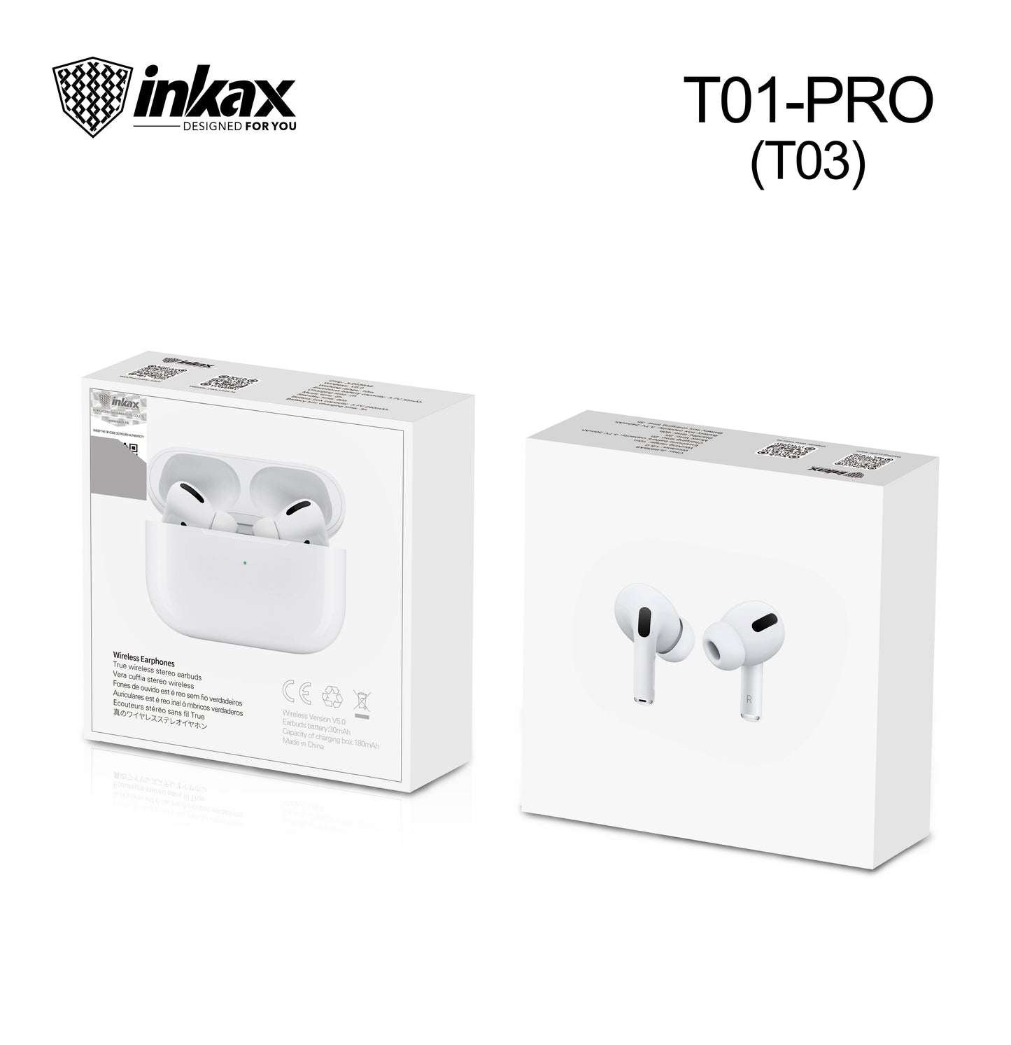 T03 300mAh 4.5H TWS earphones