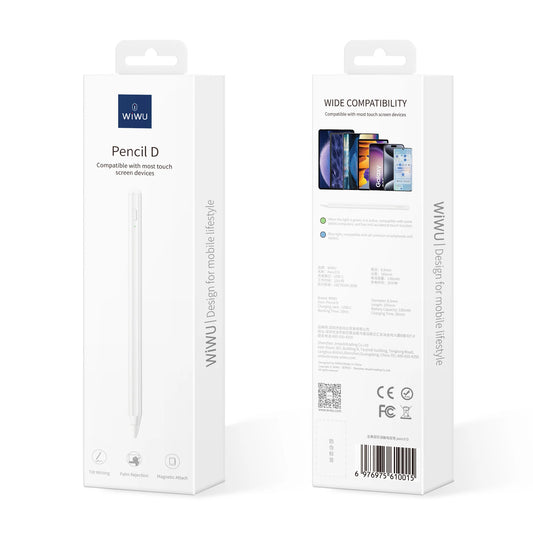 WiWU Capacitive Active Universal Tablet Smart Pressure Touch Stylus Pencil Pen for IOS Android windows