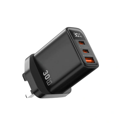 Wiwu WI-G010 30w Firefly Gan Fast Charger Black
