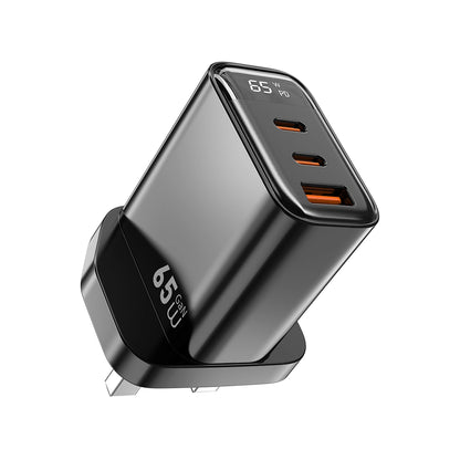 WiWU Wi-G012 Firefly 65W GaN Fast Charger with Digital