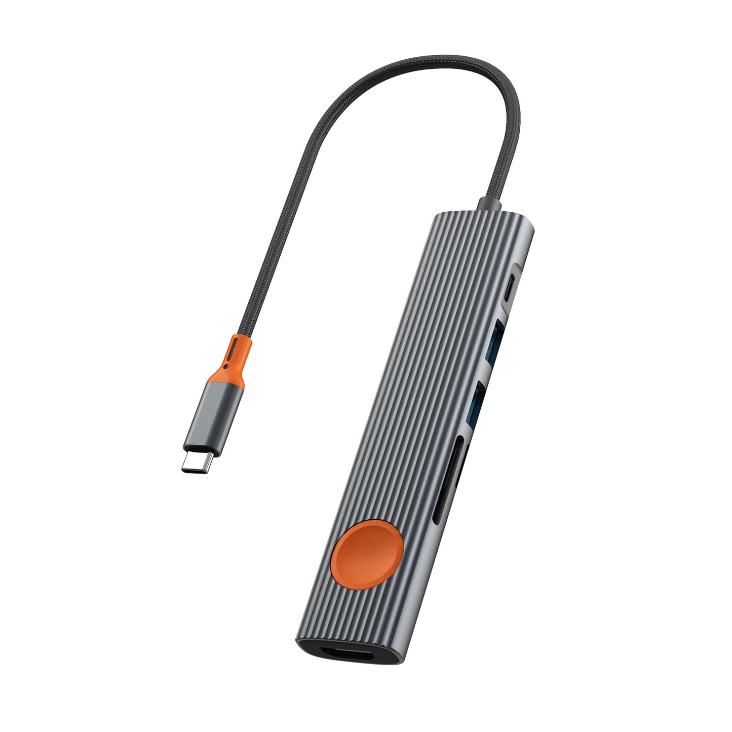 WIWU Travel 7in1 USB-C Hub Wi-HB007 - Station d'accueil 4K HDMI, Recharge PD 100W et Lecteur de Cartes