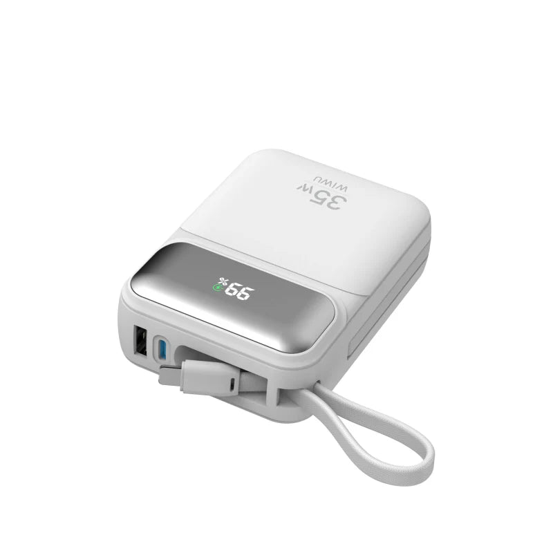 WiWU Galaxy Power bank 10000mah 35W Fast Power bank with cable Wi-P052