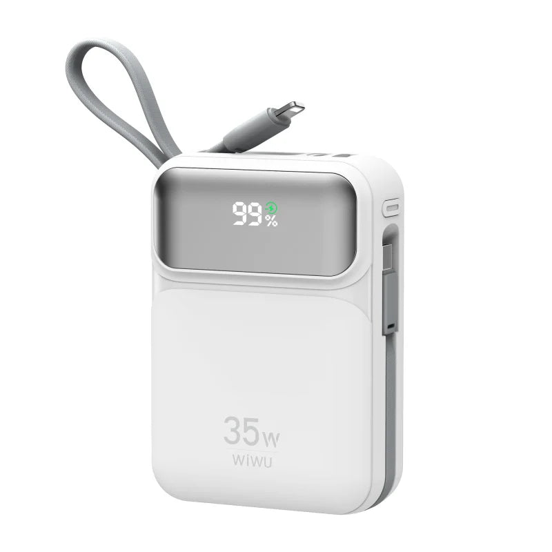 WiWU Galaxy Power bank 10000mah 35W Fast Power bank with cable Wi-P052
