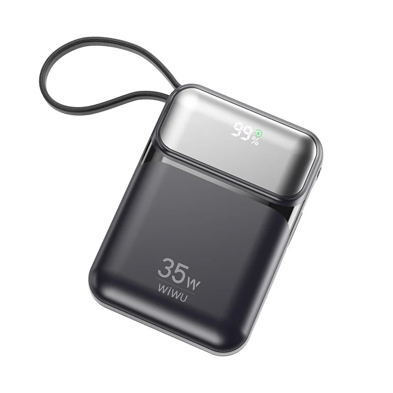 WiWU Galaxy Power bank 10000mah 35W Fast Power bank with cable Wi-P052