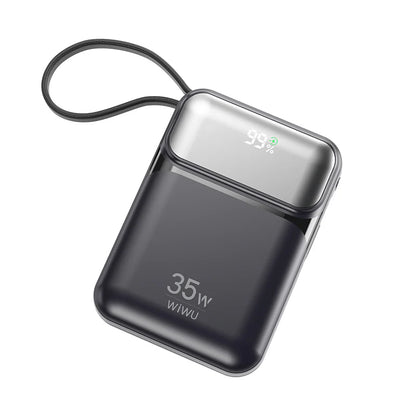 WiWU Galaxy Power bank 10000mah 35W Fast Power bank with cable Wi-P052