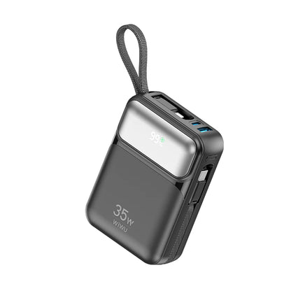 WiWU Galaxy Power bank 10000mah 35W Fast Power bank with cable Wi-P052