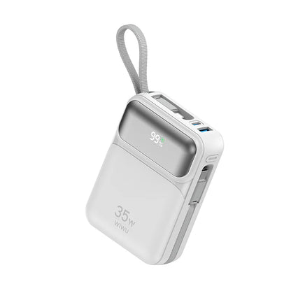 WiWU Galaxy Power bank 10000mah 35W Fast Power bank with cable Wi-P052