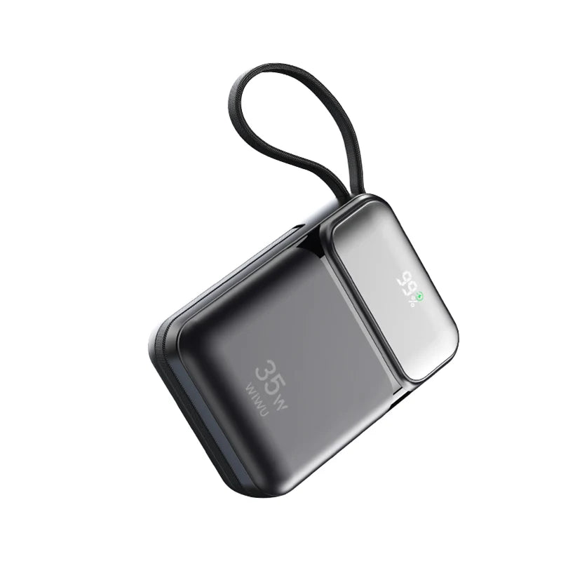 WiWU Galaxy Power bank 10000mah 35W Fast Power bank with cable Wi-P052