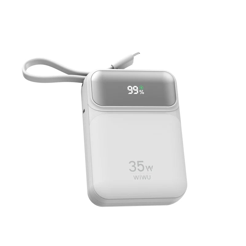 WiWU Galaxy Power bank 10000mah 35W Fast Power bank with cable Wi-P052