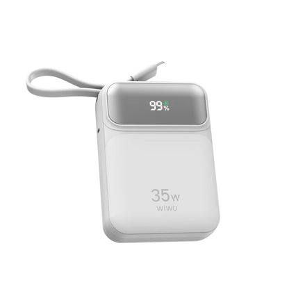 WiWU Galaxy Power bank 10000mah 35W Fast Power bank with cable Wi-P052
