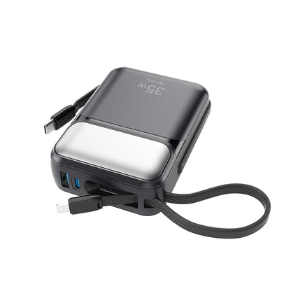 WiWU Galaxy Power bank 10000mah 35W Fast Power bank with cable Wi-P052