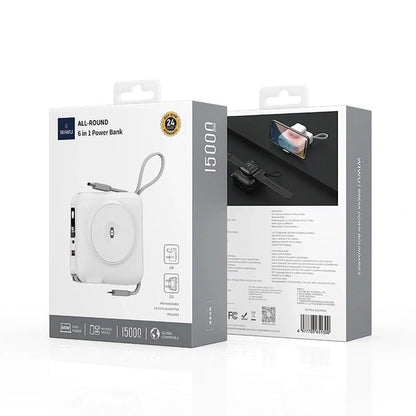WiWU All-Round Wi-P051 — Batterie externe 6-en-1