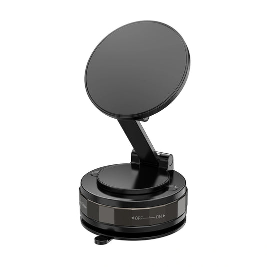 Support téléphone magnétique WiWU WI-CH057 avec fixation vacuum noire
