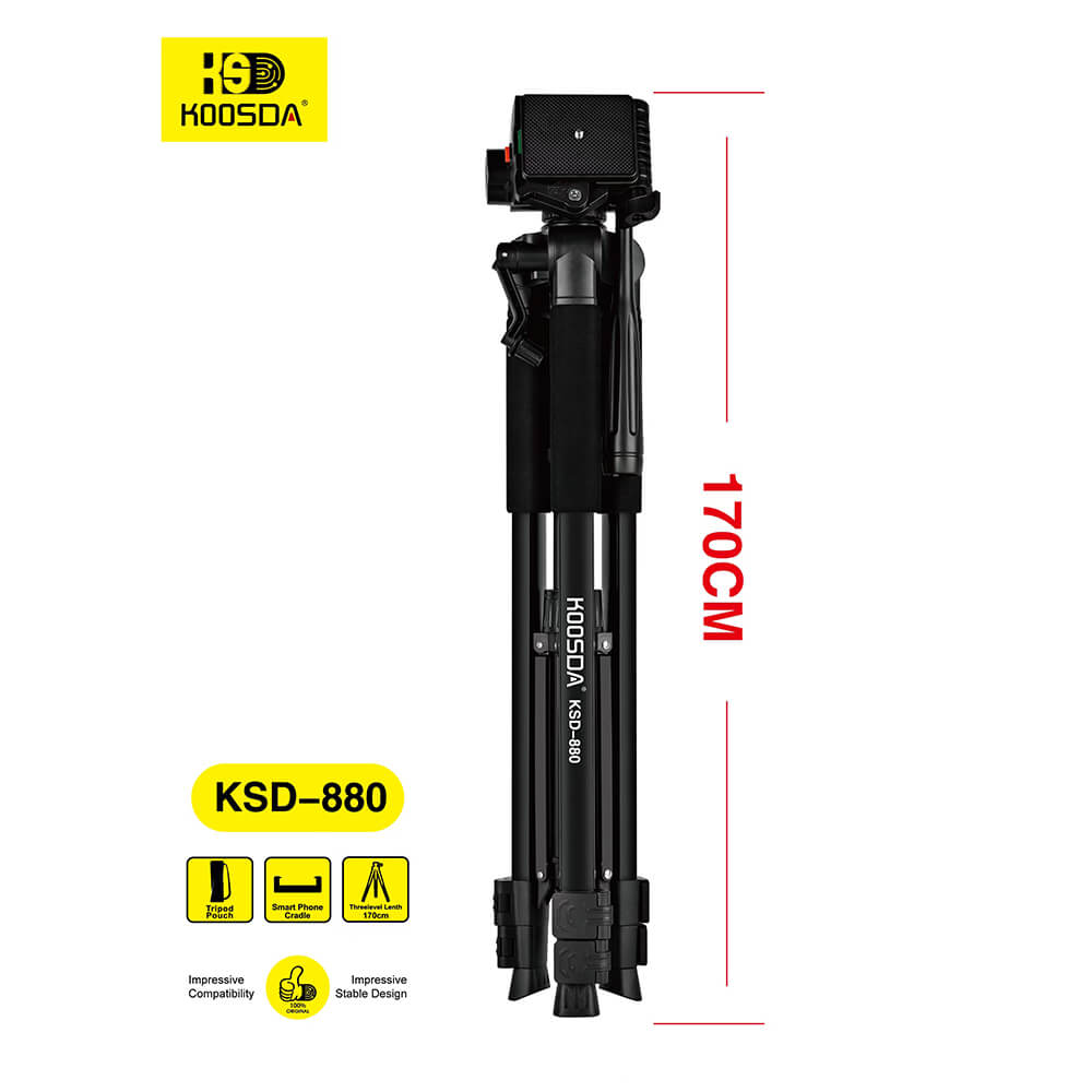 Trépied professionnel KSD-880 hauteur réglable 170 cm