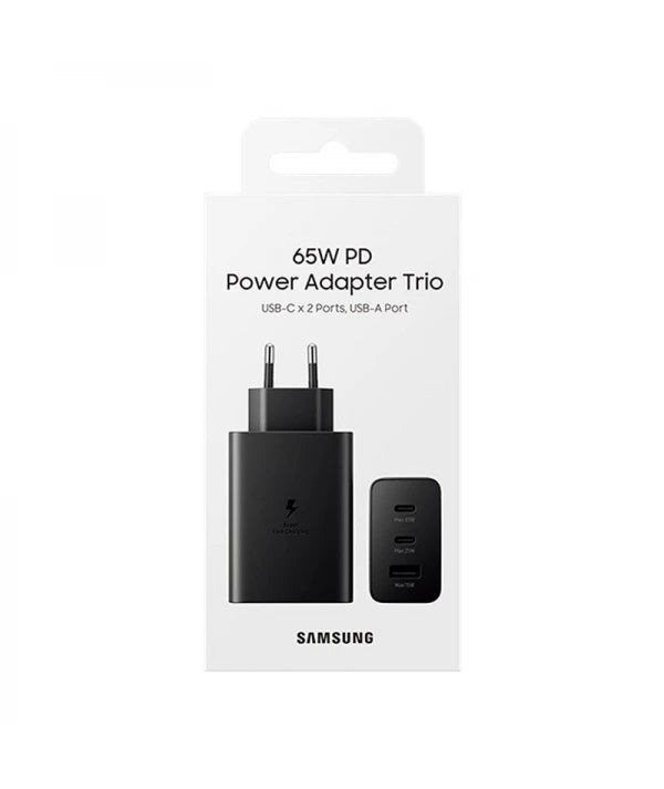 Chargeur Samsung 65W Trio USB-C & USB-A