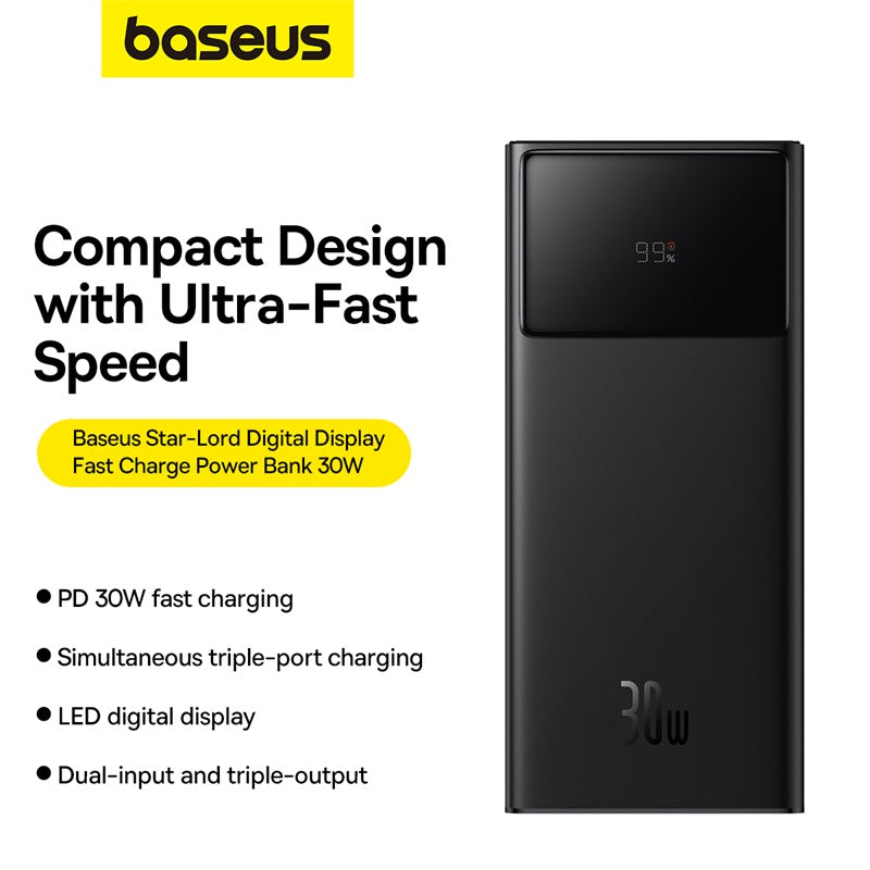 Baseus Star-Lord power bank multi-ports compact et puissant