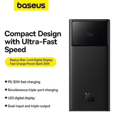 Baseus Star-Lord power bank multi-ports compact et puissant