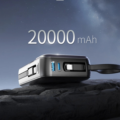 WiWu Galaxy Powerbank 35W - 20000mAh avec Câbles Intégrés