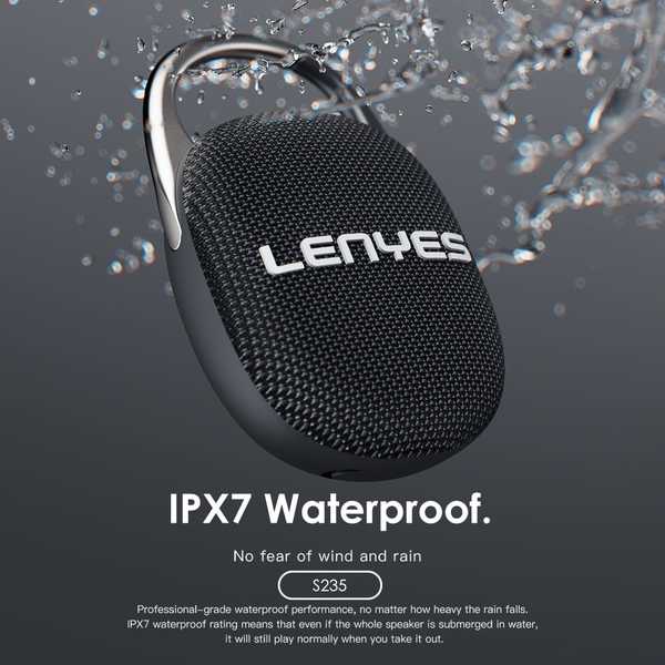 Baffle compact avec tissu renforcé, micro intégré et port Type-C