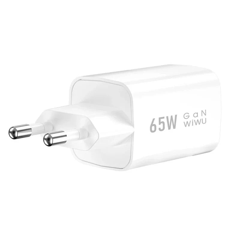 Chargeur mural WiWU 65W compact pour ordinateur portable