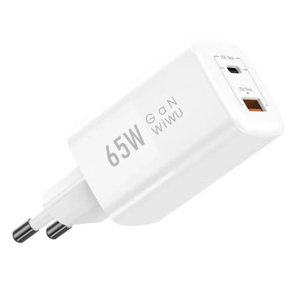 Chargeur WiWU Nano 65W GaN USB-C PD et USB-A QC