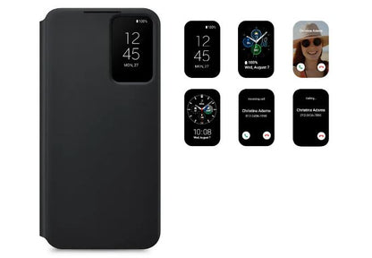 Étui Clear View Galaxy S22 – Protection complète Tunisie