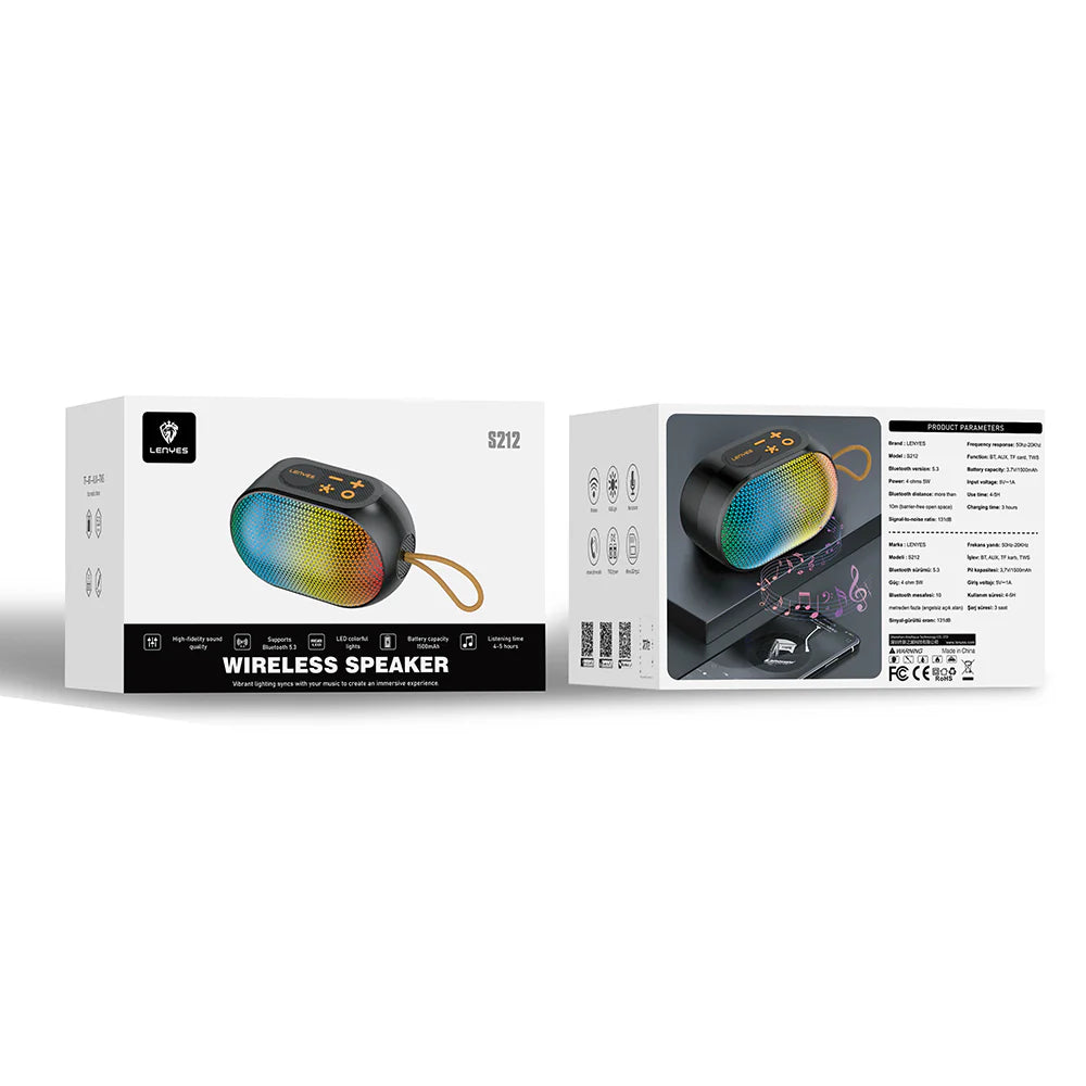 Baffle rechargeable avec Bluetooth, carte SD et câble AUX