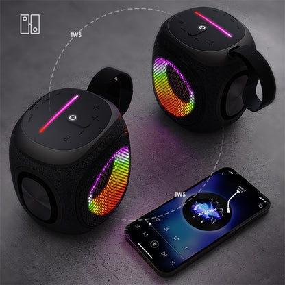 Baffle rechargeable Bluetooth avec ports USB, TF et design solide