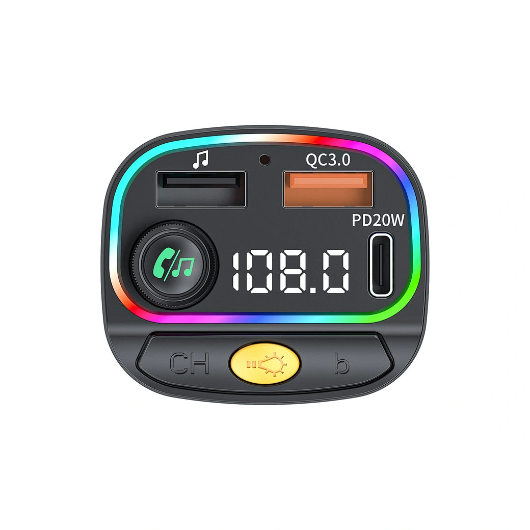 chargeur voiture bluetooth 5.3 usb musique voiture wiwu tunisie