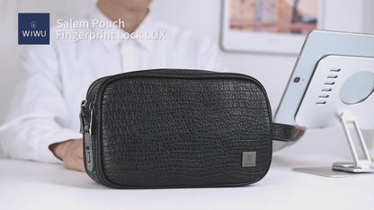 WiWU Salem Trousse Luxe avec Empreinte Digitale