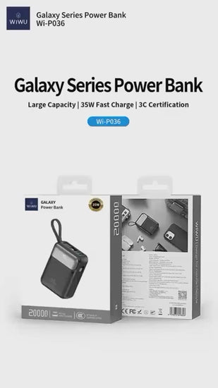 batterie externe WiWU 35W rapide USB-C Lightning Mamba Store