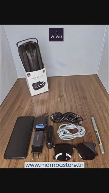 WIWU Salem Travel Pouch avec Verrouillage à Code
