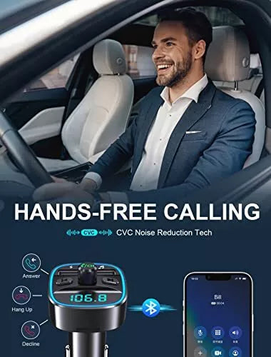 Adaptateur Bluetooth Voiture avec Double Port USB