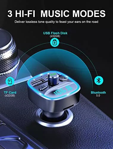 Adaptateur Bluetooth Voiture avec Double Port USB